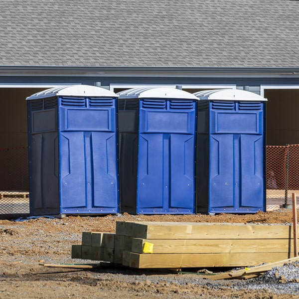 how can i report damages or issues with the porta potties during my rental period in Eagle IL